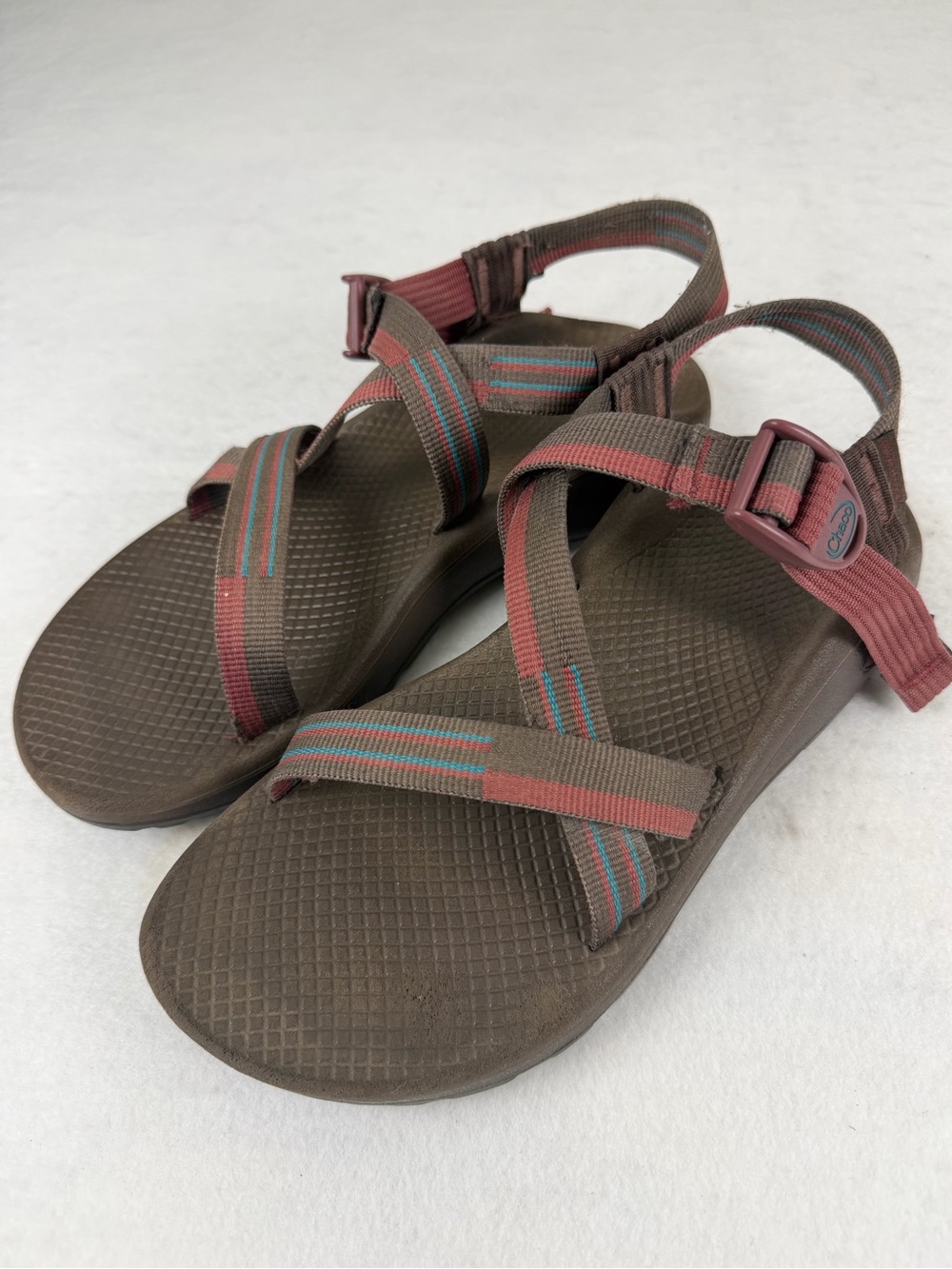 Chaco Z Strap Sandals Brown Pink Teal Outdoor Hiking Women’s 9